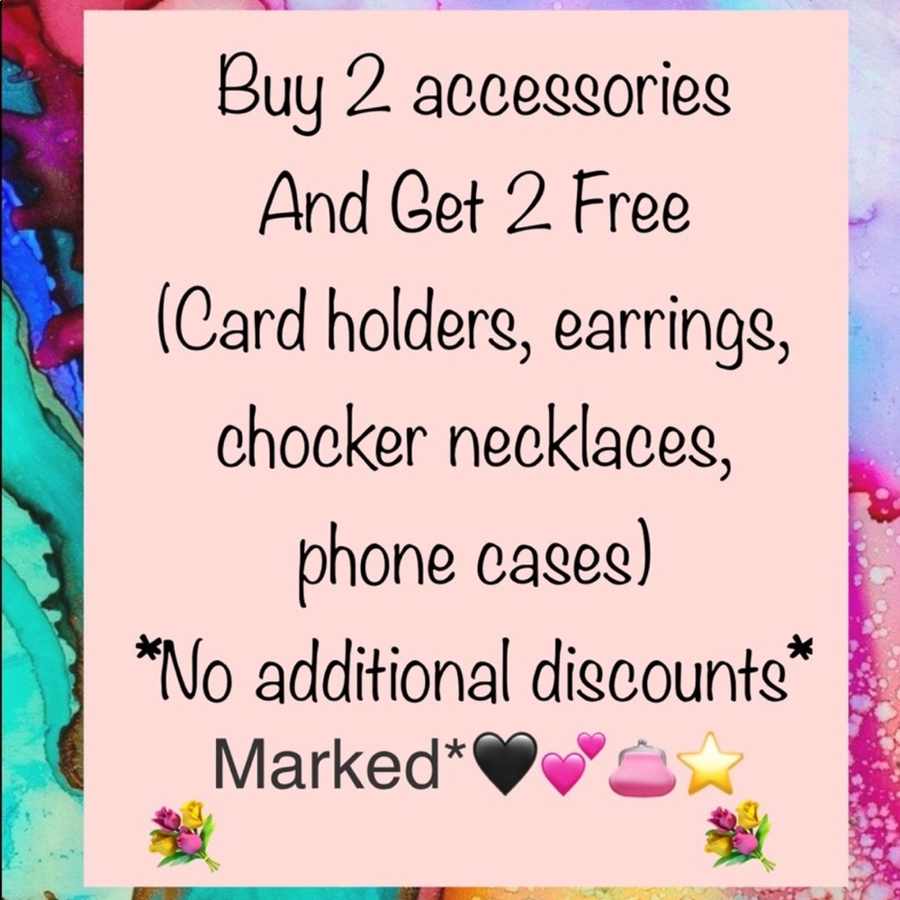 BOGO accessories 💕🖤⭐️👛